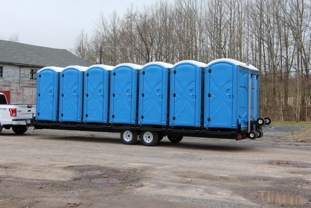 Portable Toilets on Truck