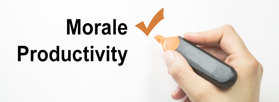 Employee Morale leads to increased productivity